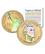 HOLOGRAM 2-sided 2008 JAMES MONROE Presidential $1 Dollar U.S. President... - $12.95