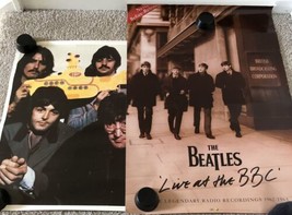 Vintage The Beatles Live at the BBC, Yellow Submarine, Collage, 3 Posters LOCAL - £25.87 GBP