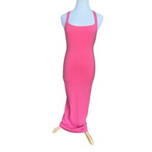 Reformation Sully Knit Ribbed Midi Dress Snapdragon Pink Size Small Sexy Long - £62.25 GBP