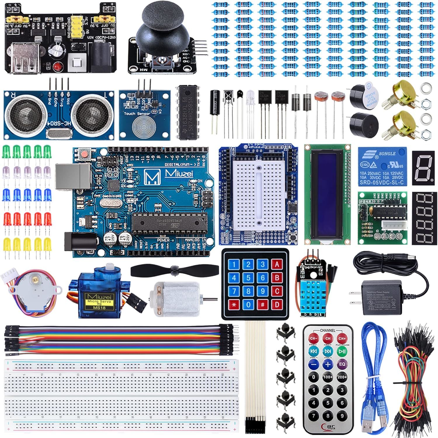 Miuzei Starter Kit Compatible With Arduino Projects With Microcontroller, - $42.93