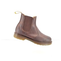 Dr Martens 2976 Chelsea Boots Slip On Crazy Horse Brown Leather Men&#39;s Size 9M - £74.11 GBP