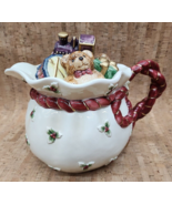Vintage 1994 Fitz and Floyd Old World Santa Tea Pot and Lid 42 oz. w/Box - $2,376.62 MXN