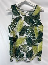 Time and Tru Womens Multicolor Sleeveless Round Neck Tropical Tank Top Size S - £11.59 GBP