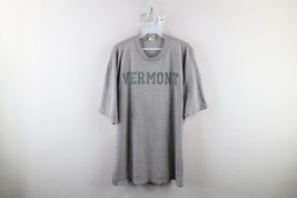 Vtg 90s Mens XL Faded Spell Out University of Vermont T-Shirt Heather Gray USA - £35.00 GBP