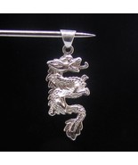 Little Sterling silver Animal Pendant Asian Dragon Naga high polished 92... - $40.85 CAD