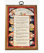 Vintage Rules For The Bar 1980 Hallmark Cards Inc Wood Plaque Sign Drinks - $30.48 CAD