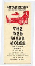 The Red Wear House Brochure Flint New York A Unique Country Mill Outlet - £12.23 GBP