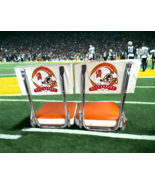NFL Tampa Bay Buccaneers Padded Folding Stadium Seat Set Of 2 Vintage OL... - £110.31 GBP
