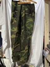 Vintage Raven Camo Pants Mens Large Woodland Gore-Tex Trouser USA Made Military - £31.28 GBP