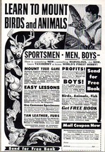 1958 Print Ad Northwestern School of Taxidermy Mount Animals Omaha,NE - $10.04