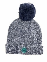 Timberland Navy Blue/White Puff Ball Youth Beanie Hat A16A3-019 - £9.00 GBP