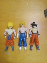 Vintage Dragon Ball Z Action Goku Gogeta Figure Lot  1996 B.S./S, T.A. - £31.63 GBP