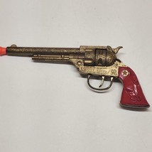 Very Rare Lone Star Night Rider Cap Gun In Gold With Red Grips ~ England - £383.29 GBP