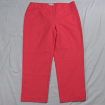 Chico&#39;s .5 / 6 Pink Side Zip Cropped Dress Pants - £8.61 GBP
