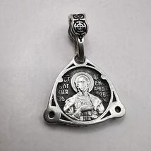 Vintage sterling silver Pendant "Alexander Nevsky" 925 Sterling Silver J... - $85.00