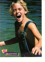 Aaron Carter 98 Degrees teen magazine pinup clipping 90&#39;s wet overalls t... - £7.85 GBP