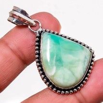 Caribbean Larimar Gemstone Handmade Fashion Ethnic Pendant Jewelry 1.90&quot; SA 594 - £3.94 GBP