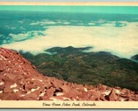 View From Pike&#39;s Peak Colorado Springs CO UNP Unused Chrome Postcard G3 - $3.91