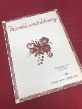 Vintage Sheet Music Frankie And Johnny 1937 Robbins Music Corp. - £7.86 GBP