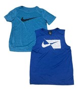 Nike Boys Set Of 2 Dri-Fit Athletic Shirts Size Medium (lot 120) - £15.20 GBP