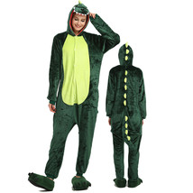 Green Dinosaur Adult Kigurumi Animal Onesies Cartoon Pajama Halloween Cosplay - £20.77 GBP