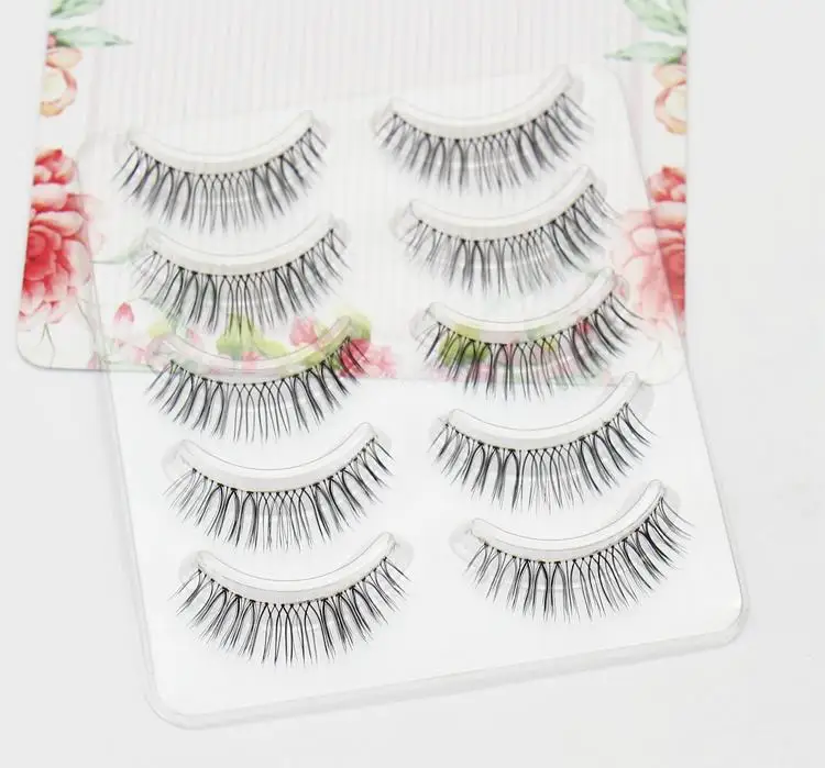 Shes hand sharpened artificial curling eyelashes daily nude makeup segmented eye lashes thumb200