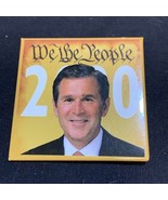2000 George W Bush Presidential Election Button Pin Campaign KG Flag Square - €10,23 EUR