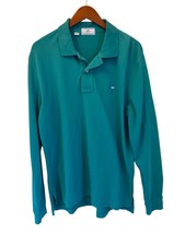 Southern Tide Polo Long Shirt Mens Medium Blue Green Skipjack Logo Size Med - $29.69