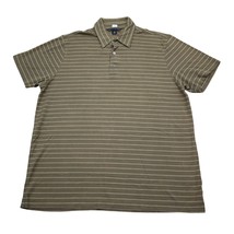 Banana Republic Shirt Mens M Brown Striped Polo Short Sleeve Casual - £14.22 GBP