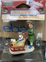 Lemax Coventry Cove Carriage Sled Village Figurine 02432 Mother Child NOS 2000 - £23.26 GBP