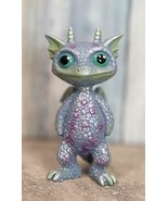 Small Aurora Borealis Capiz Baby Dragon Statue 3.5&quot;H Fantasy Wyrmling Fi... - £12.95 GBP