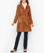 Women Stylish Suede Leather Coat Real Lambskin Handmade Designer Overcoat Party - £132.97 GBP+