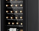 28 Bottle Compressor Wine Cooler Refrigerator, Wine Fridge Freestanding ... - $537.99