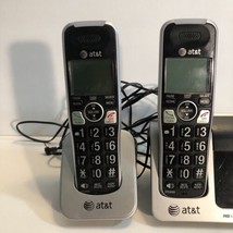 AT&amp;T CRL81112/CRL81212 2 Cordless Phone with Charging Cradle Base Black ... - $28.01