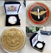 United States Military Army Aviation |Gold Plated  Presidential Gift Box... - $31.89