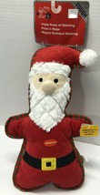 Pet Lou Petlou 12&quot; Tough Bite Me Christmas Santa Plush Dog Pet Toy - £13.45 GBP