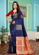 Sarees Fabric Banarasi Silk (Saree Length Size :5.5 m ) - £36.16 GBP