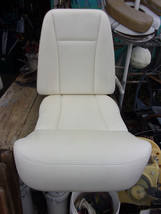Premium Quality Pompanette Murray Bros Helm Chair Cushions Yachts, Ivory, Marine - £233.31 GBP