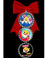 Baby Shark doo doo  cute bottlecap christmas ornaments tree decorations ... - $10.88