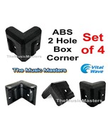 4X ABS 2 Hole Cabinet Corner Amp Rack Case DJ Home Speaker Box Bumper Pr... - £5.99 GBP