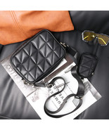 Rhomboid Bag Chanel Style Two-In-One Unisex  Crossbody Bag Shoulder Bag - £29.81 GBP