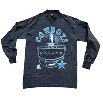 NFL Dallas Cowboys Football Helmet Vintage 90s 1996 Riddell Crew Shirt Men L USA - £51.89 GBP
