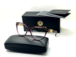 Versace Eyeglasses MOD. 3334 5220 TRANSPERNT VIOLET FRAME 55-17-140MM  I... - £99.17 GBP