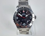 Wenger Swiss Military 5217x Mens Black Dial Quartz Watch Stainless Needs... - $59.39