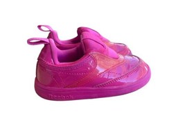 Reebok Toddler Girls Sneakers Size 6 Slip-on EXCELLENT Condition - £10.47 GBP