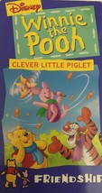 Disney Winnie The Pooh Friendship VHS-Clever Little Piglet-TESTED-RARE-SHIP N24H - £19.80 GBP