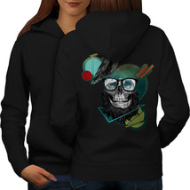 Hipster Raven Art Skull Sweatshirt Hoody  Women Hoodie Back - £17.52 GBP
