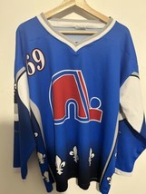 Da Uomo XL Quebec Nordiques Stile #69 Hockey Maglia - £38.09 GBP