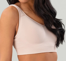 Cuddl Duds Intimates Modal Seamless Lightly Lined Wirefree Bra- ROSE , LARGE - £15.70 GBP