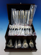 Golden Scroll by Gorham Sterling Silver Flatware Set For 8 Service 38 Pieces New - £2,153.37 GBP